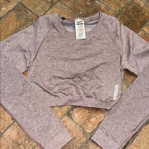 Gymshark Heathered Mauve Athletic Top